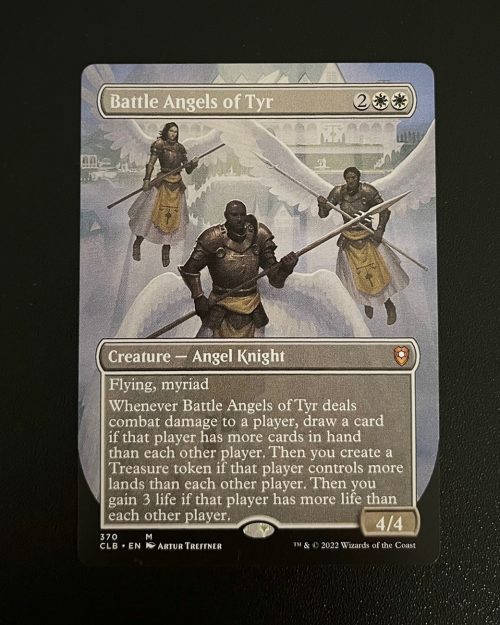 Battle Angels of Tyr (Borderless) - MTG Proxy Commander Legends CLB