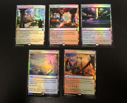 Bond / Crowd Land Set (FOIL) - MTG Proxy Battlebond