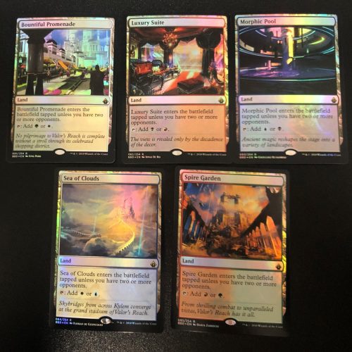 Bond / Crowd Land Set (FOIL) - MTG Proxy Battlebond