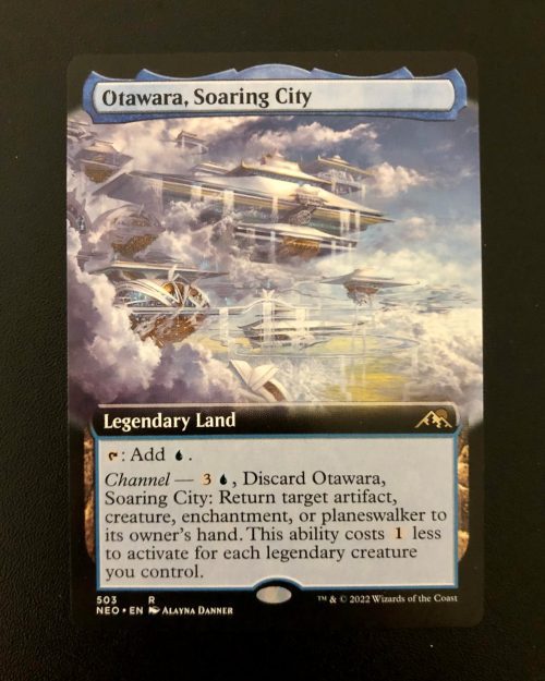 Otawara, Soaring City (Extended Art) - MTG Proxy Kamigawa: Neon Dynasty