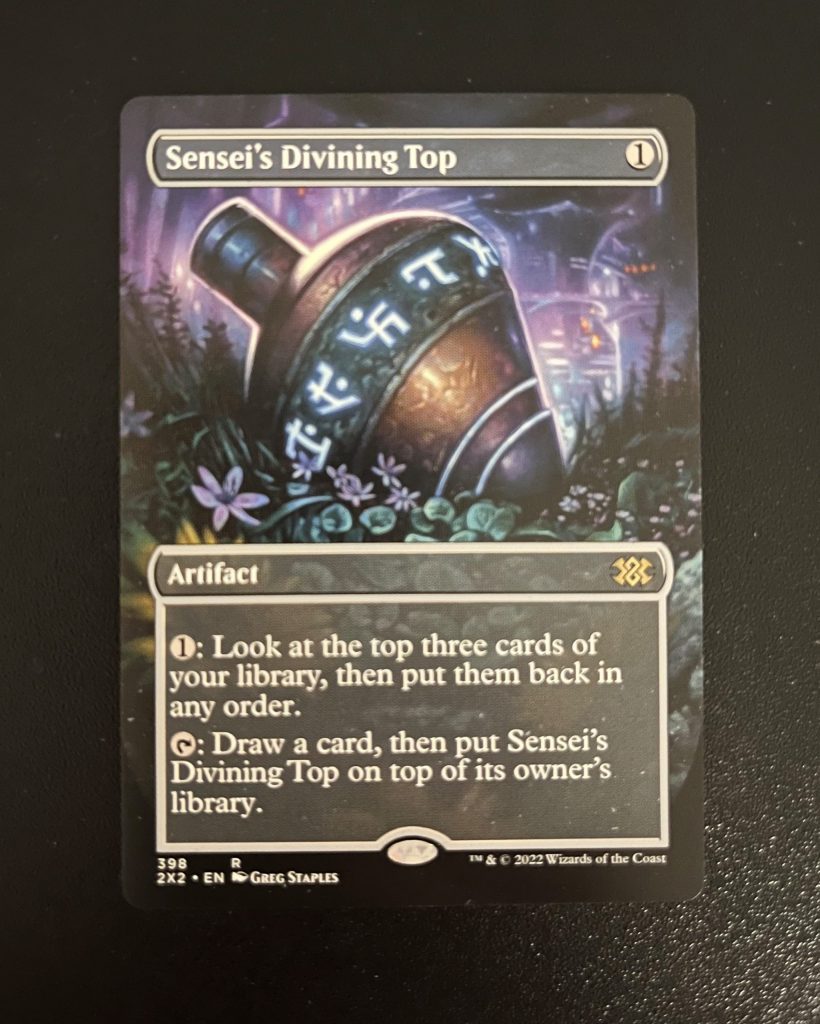 Sensei's Divining Top (Borderless) MTG Proxy Double Masters 2022 Proxy MTG
