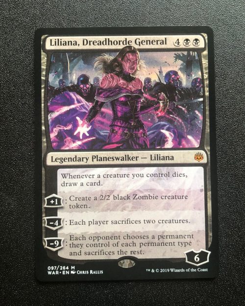 Liliana, Dreadhorde General - MTG Proxy War of the Spark