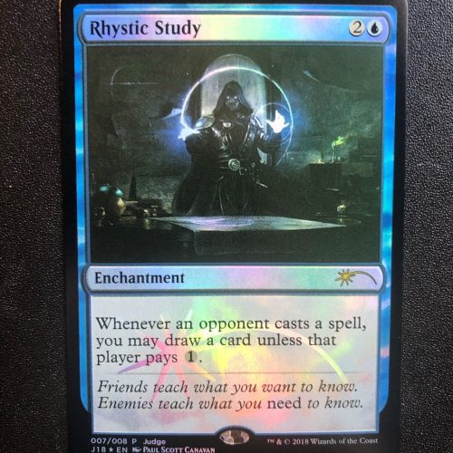 Rhystic Study (FOIL) - MTG Proxy Judge Gift