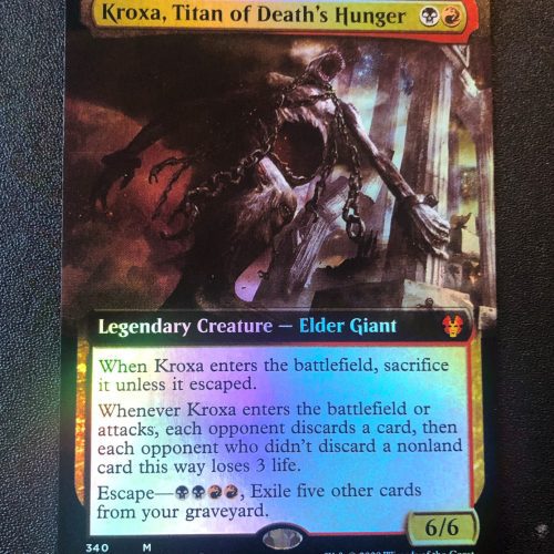 Kroxa, Titan of Death's Hunger (FOIL Showcase) - MTG Proxy Eldraine