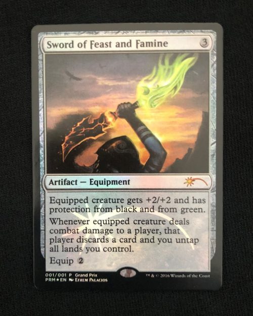 Sword of Feast and Famine (FOIL) - MTG Proxy Grand Prix