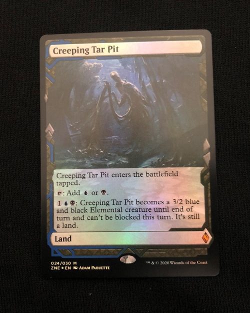 Creeping Tar Pit (FOIL) - MTG Proxy Zendikar Rising Expeditions