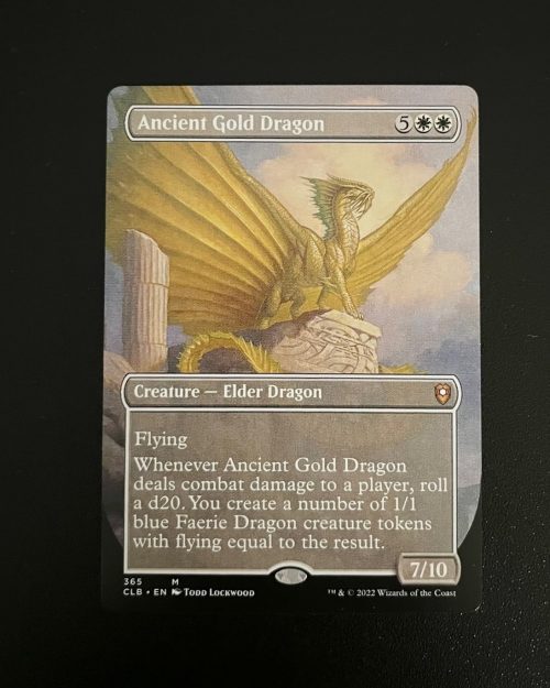 Ancient Gold Dragon (Borderless) - MTG Proxy Commander Legends CLB