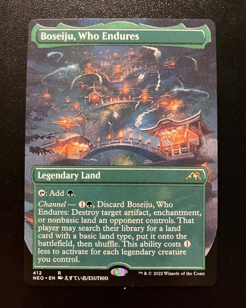 Boseiju, Who Endures (Borderless) - MTG Proxy Neon Dynasty