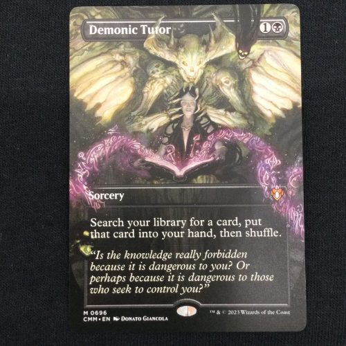 Demonic Tutor (Borderless) - MTG Proxy Commander Masters