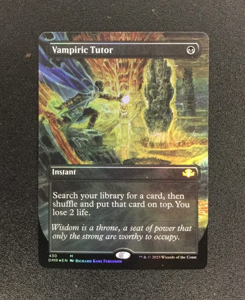 Vampiric Tutor (FOIL Borderless) - MTG Proxy Dominaria Remastered