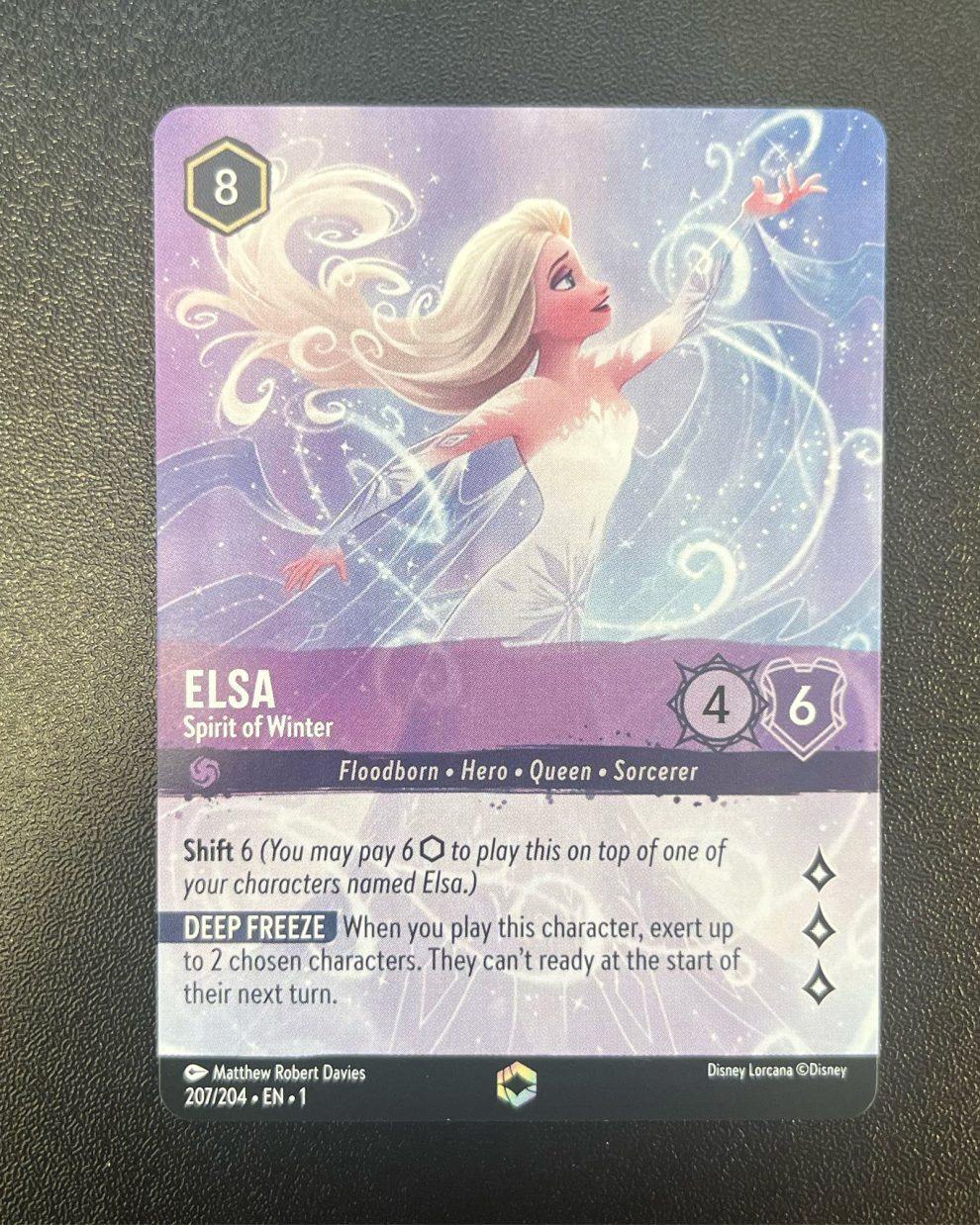 Elsa - Spirit of Winter (Alternate Art) - Disney's Lorcana Card Proxy ...