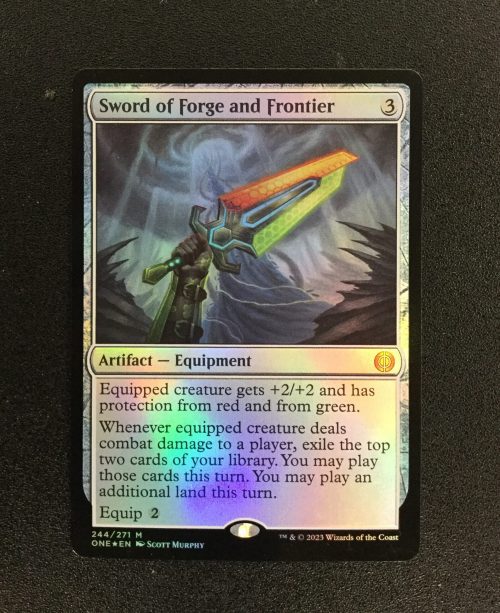 Sword of Forge and Frontier (FOIL) - MTG Proxy Phyrexia: All Will Be One