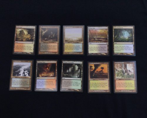 Fetch Land Set - MTG Proxy Non Holo Stamp