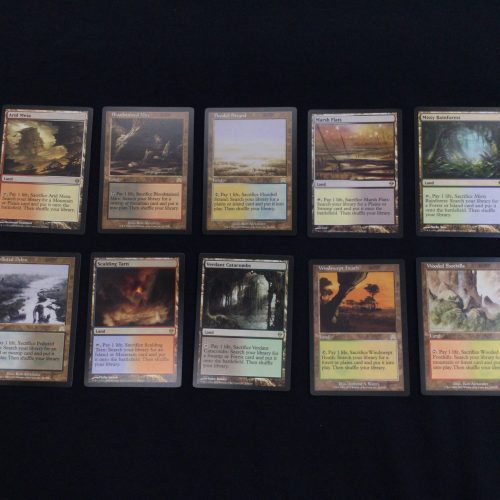 Fetch Land Set - MTG Proxy Non Holo Stamp