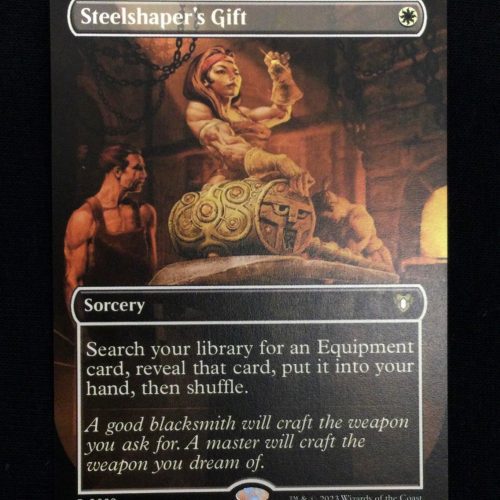 Steelshaper's Gift (Borderless) - MTG Proxy Commander Masters