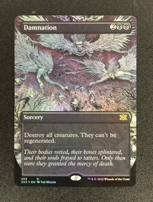 Damnation (FOIL Borderless) - MTG Proxy Double Masters 2022