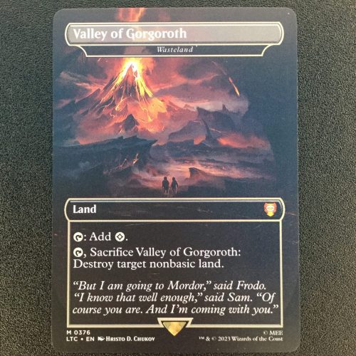Valley of Gorgoroth (Wasteland) - MTG Proxy The Lord of the Rings: Tales of Middle-earth