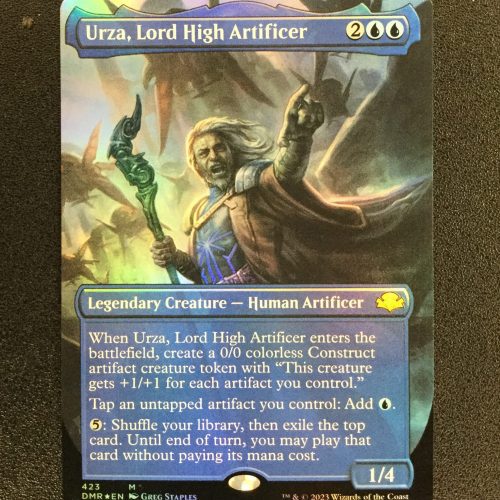 Urza, Lord High Artificer (FOIL Borderless) - MTG Proxy Dominaria Remastered