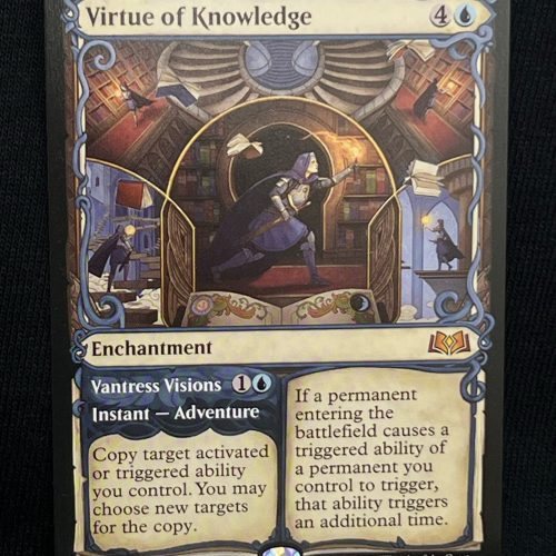 Virtue of Knowledge (Showcase) - MTG Proxy Wilds of Eldraine