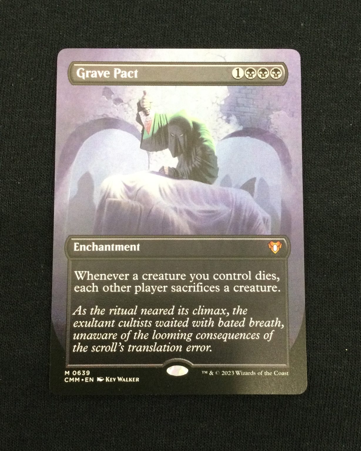 Grave Pact (Borderless) - MTG Proxy Commander Masters - Proxy MTG