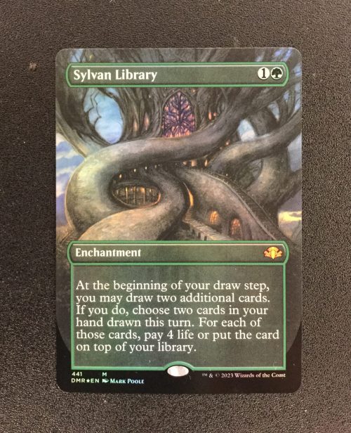 Sylvan Library (FOIL Borderless) - MTG Proxy Dominaria Remastered