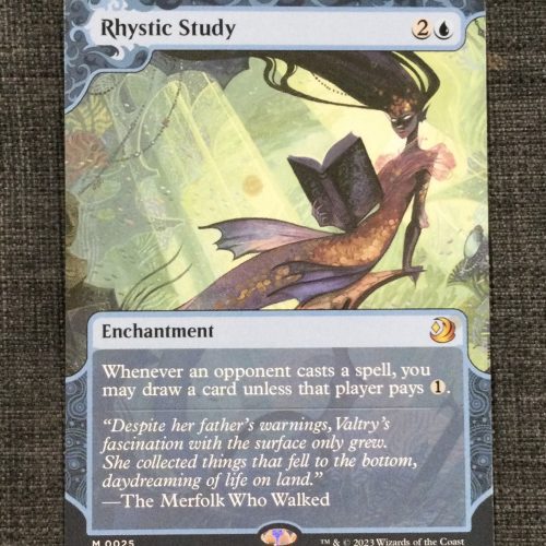 Rhystic Study - MTG Proxy Wilds of Eldraine: Enchanting Tales