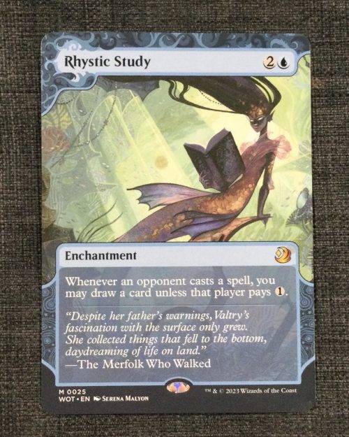 Rhystic Study - MTG Proxy Wilds of Eldraine: Enchanting Tales