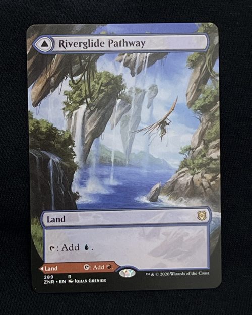 Riverglide Pathway (Borderless) - MTG Proxy Zendikar Rising