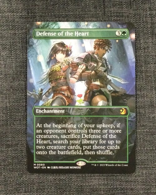 Defense of the Heart (Anime Borderless) - MTG Proxy Wilds of Eldraine: Enchanting Tales