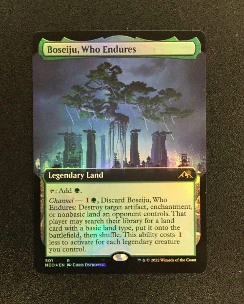 Boseiju, Who Endures (FOIL Extended Art) - MTG Proxy Kamigawa: Neon Dynasty