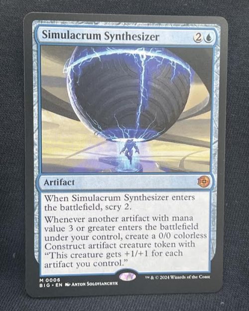 Simulacrum Synthesizer - MTG Proxy Outlaws of Thunder Junction: The Big Score