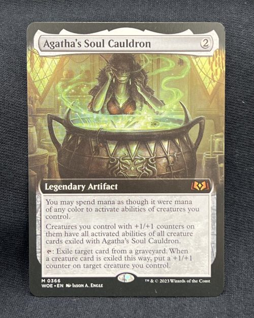 Agatha's Soul Cauldron (Extended Art) - MTG Proxy Wilds of Eldraine