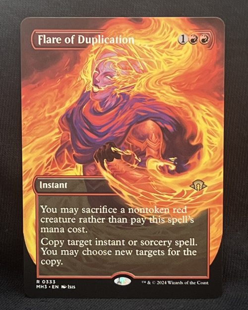 Flare of Duplication (Borderless) - MTG Proxy Modern Horizons 3