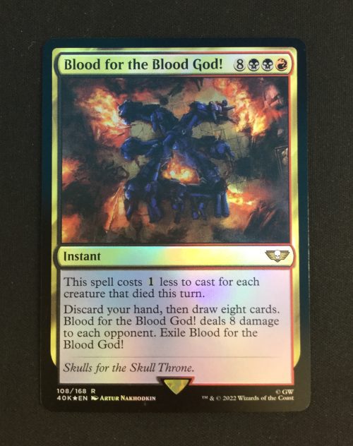 Blood for the Blood God! (FOIL) - MTG Proxy Universes Beyond: Warhammer 40,000