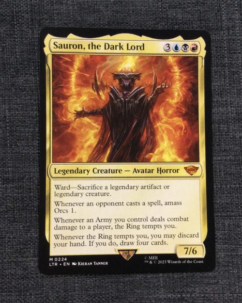 Sauron, the Dark Lord - MTG Proxy Universes Beyond: The Lord of the Rings: Tales of Middle-earth