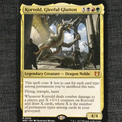 Korvold, Gleeful Glutton - MTG Proxy Commander: Wilds of Eldraine