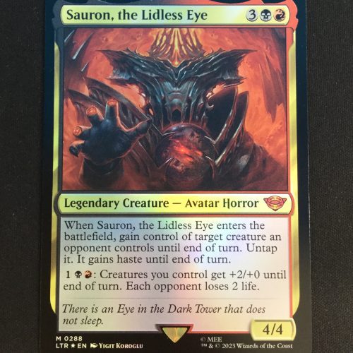 Sauron, the Lidless Eye (FOIL) - MTG Proxy Universes Beyond: The Lord of the Rings: Tales of Middle-earth