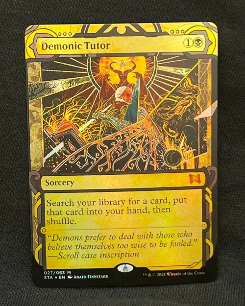 Demonic Tutor (FOIL) - MTG Proxy Strixhaven: Mystical Archives