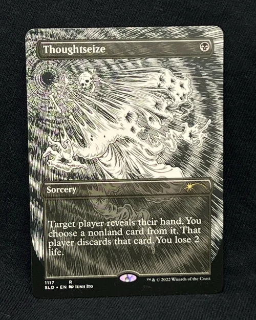 Thoughtseize (Borderless) - MTG Proxy SLD