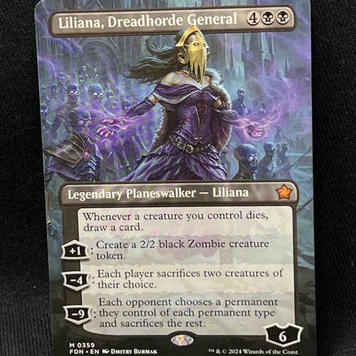 Liliana, Dreadhorde General (Borderless) - MTG Proxy Foundations