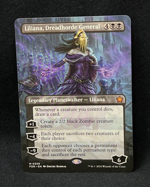 Liliana, Dreadhorde General (Borderless) - MTG Proxy Foundations