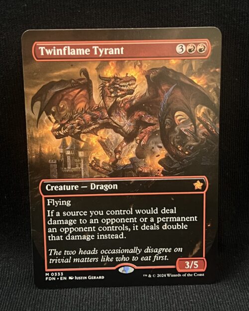 Twinflame Tyrant (Borderless) - MTG Proxy Foundations