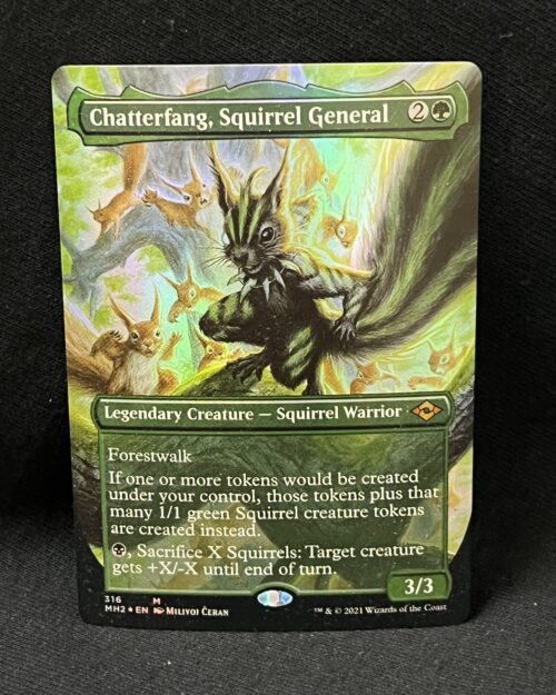 Chatterfang, Squirrel General (Borderless FOIL) - MTG Proxy Modern Horizons 2