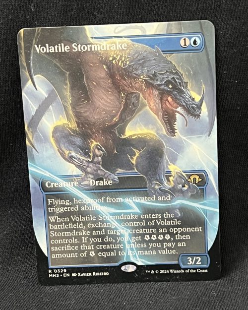 Volatile Stormdrake (Borderless) - MTG Proxy Modern Horizons 3