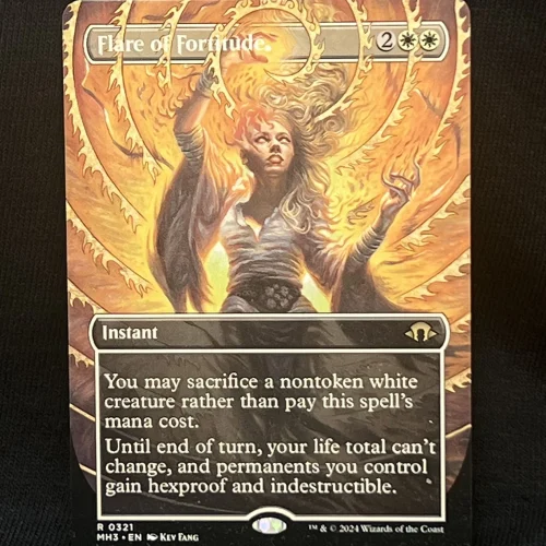 Flare of Fortitude (Borderless) - MTG Proxy Modern Horizons 3