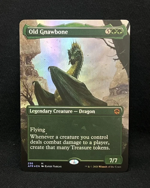 Old Gnawbone (Borderless FOIL) - MTG Proxy Adventures in the Forgotten Realms