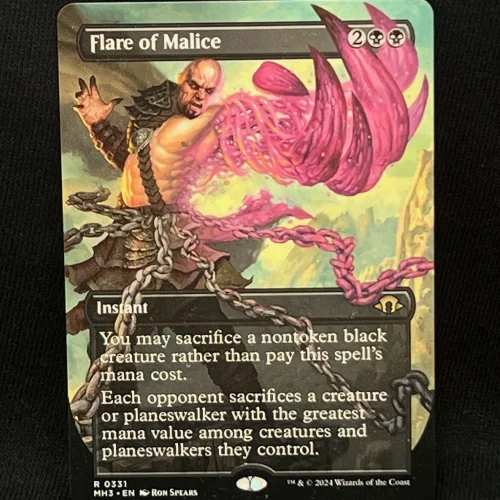 Flare of Malice (Borderless) - MTG Proxy Modern Horizons 3