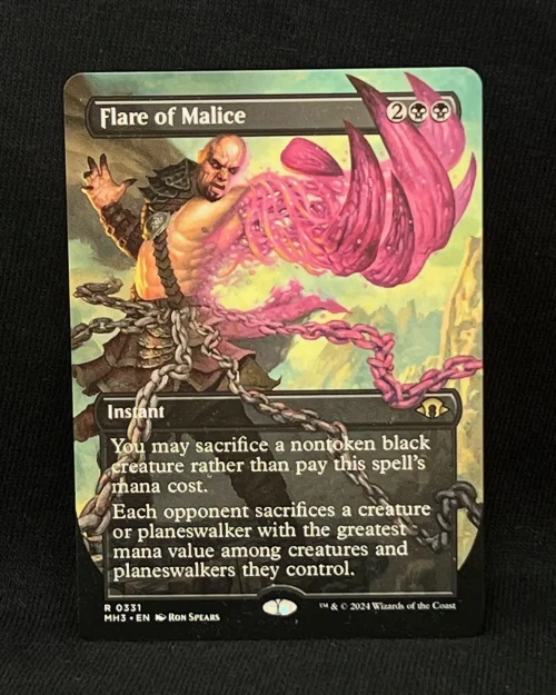 Flare of Malice (Borderless) - MTG Proxy Modern Horizons 3