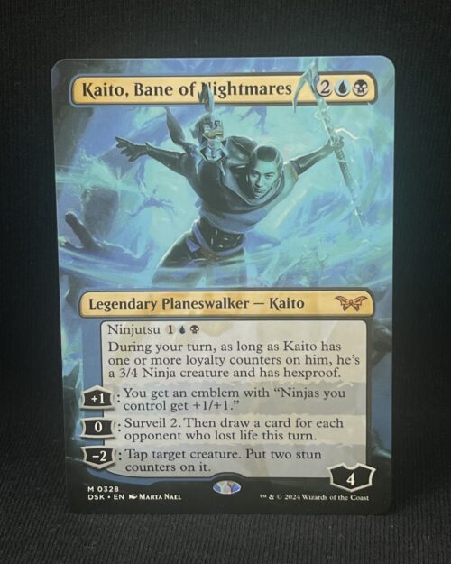 Kaito, Bane of Nightmares (Borderless) - MTG Proxy Duskmourn: House of Horror