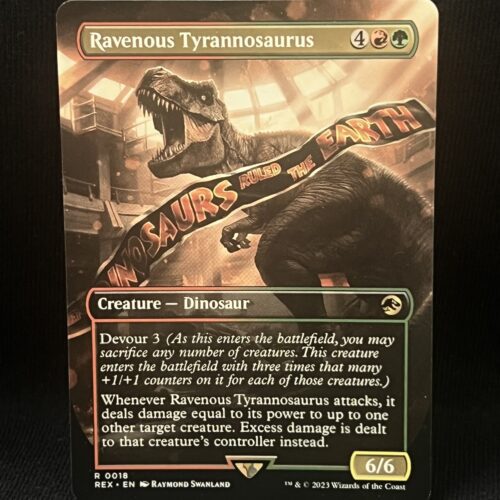 Ravenous Tyrannosaurus (Borderless) - MTG Proxy Universes Beyond: Jurassic World Collection